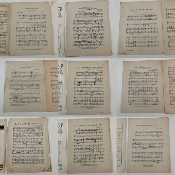 1910s Vintage Sheet Music Irish Songs Ragtime I'm A Long Way from Tipperary - Picture 11 of 16